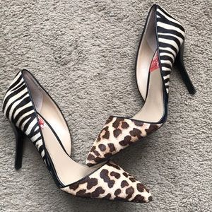 Michael Kors animal print pumps